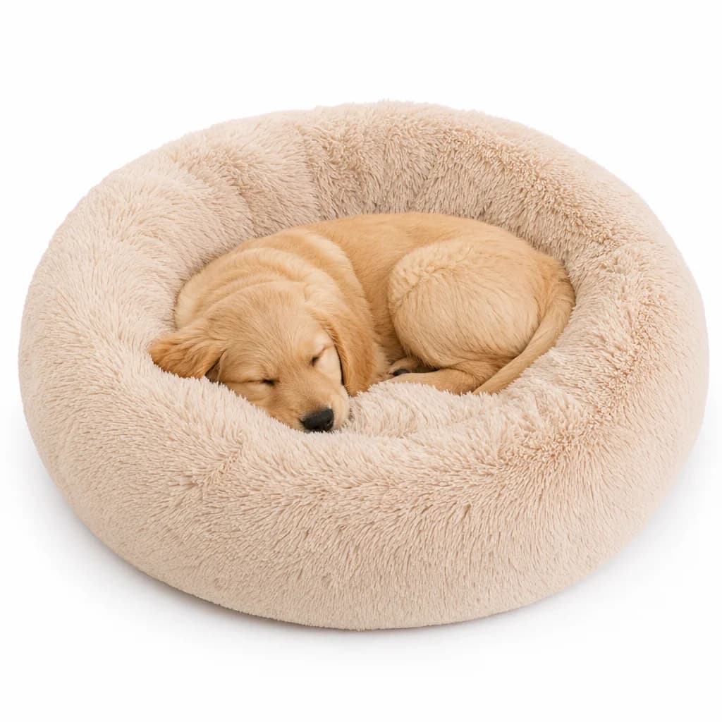 Round Plush Pet Bed
